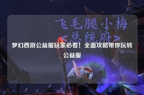 夢(mèng)幻西游公益服玩家必看！全面攻略帶你玩轉(zhuǎn)公益服